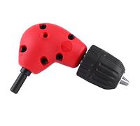 aqxreight Right Angle Drill Adapter 90-Degree Attachment with 9.5mm Shaft Keyless Chuck for Tight Spaces Fits 0.8-10mm Bits Lightweight & for Electric Drills