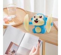 aqxreight Rolling Monkey Toy Inspirational Early Education Tumbling Monkey Edges for Kids Toddlers Blue for Kids Motor Rolli Rolling ToyTumbling ToySomersault (Blue)