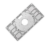 aqxreight Router Table Insert Plate Aluminum Alloy Engraved Scale Woodworking Trimming Machine Flip Board for & Professional Trimming, Grooving, Craft Carving