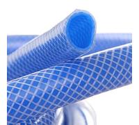 aqxreight Rubber Hose Pressure Aging Freeze Proof Multi Purpose Blue Garden Rubber Pipe G3/4 164.0ft Wear Pipes Ordinary Service The of Outer The PC2 Ensuring Made is Mesh HoseHigh (G3/4 50m / 164ft)