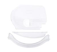 aqxreight RV Screen Door Sliding Panel Kit, Transparent Bubble Design with Organic Glass Material, Includes Slider Stopper Bracket, for Dexter Right Hand Screen Door Replacement