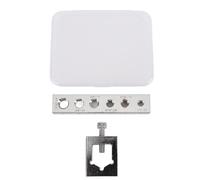 aqxreight Safety Wire Drill Set High Performance Carbon Steel Professional Wire Lock Nut and SAE Bolt Drill Jig Nut for Maintenance Safety Drilling Silver