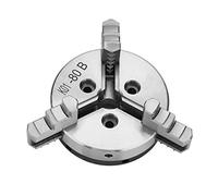 aqxreight SANOU 3-Jaw Self Centering Lathe Chuck 80mm Diameter Chuck for Metal Lathe Tools, Manual Clamping Workpiece, Machining & Woodworking Accessories