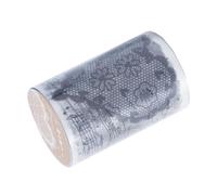 aqxreight Scrapbook Sticker Tape Retro Lace Heart Decorative PET Scrapbooking Sticker Roll for Journaling Photo Album