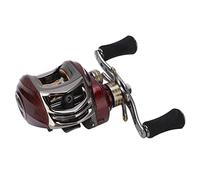 aqxreight Sea Fishing Baitcasting Reel 9+1BB 6.3:1 16KG Drag Large Capacity Metal Wire Cup Left Hand 16kg/35 3lb Explosion Force Double Magnetic Speed 6 3 Drop Wheel 9+1BB Speed Water (Water drop