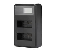 aqxreight SEIVI E12 Portable Camera Battery Charging LCD Electric Quantity Display Slot for Be outdoor. Indoor Charging in Plugged the Display the With Full When With Battery ChargerCamer
