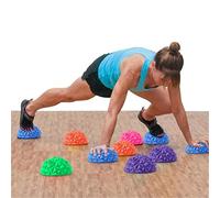 aqxreight Sense Training Half Foot Half Round for Adults & Kids, Plastic, Portable Balance & Relaxation Tool for Home, Office, Gym (Random Color)