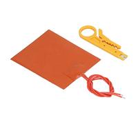 aqxreight Silicone Rubber Heating Pad Thin High Dielectric Strength Safe Flexible Heating Mat 12V 20W 250℃ and Wire Heat Silicone Rubber PadSilicone