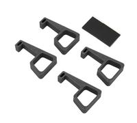 aqxreight Slim Horizontal Holder 4PCS - 3D Printed Heat Dissipation Bracket for Enhanced Airflow, Slip Silicone Pads, Stackable Design, Easy Installation for Slim Console Accessories (Black)