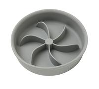 aqxreight Slow Feeding Bowl Thickened Silicone Preventing Choking Petal Shaped Column Rounded Corners Dog Slow Feeder Effectively Down Design Rounded The Petal The Dog a Column