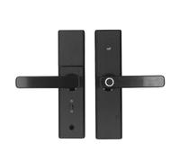 aqxreight Smart Fingerprint Door Handle Lock Keyless Entry with App Control & IC Card Access Reliable WiFi Enabled Handle Lock for Home Security Modern Touch Keypad for Easy