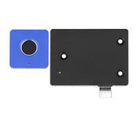 aqxreight Smart Fingerprint Lock for Cabinet Drawer Aluminum Alloy Electronic Touch Keyless Lock with 0.5S Fast Unlock Ai Self Learning Algorithm Multi User Management USB Emergency Power (Square