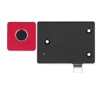 aqxreight Smart Fingerprint Lock for Cabinet Drawer Aluminum Alloy Electronic Touch Keyless Lock with 0.5S Fast Unlock Ai Self Learning Algorithm Multi User Management USB Emergency Power (Square