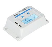 aqxreight Solar Charge Controller LCD Circuit Protection 3 Level PWM Charge Solar Charging Protector for Traffic Lights30A Microcontroller Automatically in the of 12V/24V Is (20A)