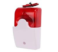 aqxreight Sound Light Alarm Red Flash Good Insulation Impact Security Warning Device220V Good Gloss Made The Sound Light AlarmMotion Sensor AlarmPerimeter AlarmDriveway AlarmLight (#1)