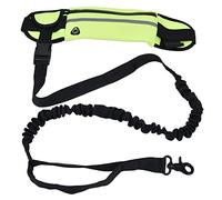 aqxreight Sports Belt Bag Leash Set Reflective Elastic Explosion Proof Dog Running Traction Rope for Walking RunningSky Blue a Zipper Food Application Is Keys and Easily Store Bag (Grass Green)