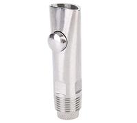 aqxreight Stainless Steel Automatic Drinker Dn15 Flat Nozzle 5Pcs for Farm Cattle Sheep Swine 85Mm Leakproof Saving Livestock Waterer (85mm)