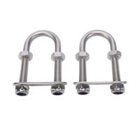aqxreight Stainless Steel Marine U Bolts 2PCS Boat Stern Bow Eye Tie Down