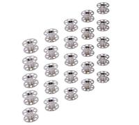 aqxreight Stainless Steel Sewing Machine Bobbins with Storage Box | Clear organization in storage box, 25 durable bobbins, compatible with various models, lightweight for easy transport
