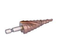 aqxreight Step Drill Bit Set - Cobalt Coated High Speed Steel Hex Shank for Hole Opening in Metal Wood PVC & More - Multipurpose Drilling Tool & (4-20)