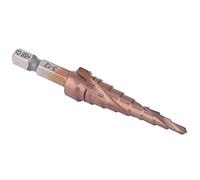 aqxreight Step Drill Bit Set - Cobalt Coated High Speed Steel Hex Shank for Hole Opening in Metal Wood PVC & More - Multipurpose Drilling Tool & (3-12)