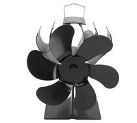 AQXREIGHT Stove Fan 6 Blades Fireplace Fan Heat Powered Fast Warm Circulation Quiet Heat Resistant Thermoeletric Fan for Log Burner Home Heat Powered Fan