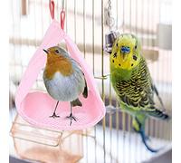 aqxreight Summer Breathable Mesh Pet Bird Hammock Bed Hamster House Toy () and Summer Can Hook Pet NestPet HammockHamster NestParrot HammockPet Mesh (Pink)