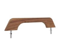 aqxreight Teak Handrail 12 Inch Single Handle Weather Wood Marine Grab Rail for Boat and RV Ergonomic Design