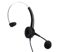 aqxreight Telephone Headset OmniDirectional Business Office Telephone Call Center Corded Headset Comfort Frequent Ensure Throughout Day Face-to-face Noise (VH530-RJ9 (single ear))