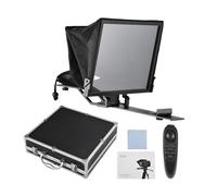 aqxreight Teleprompter Foldable 14in App Control 1/4in Thread Smartphone Teleprompter for Online Teaching