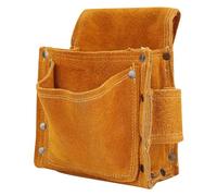 aqxreight Tool Waist Bag Multifunctional Wearable Thickened Cowhide Hardware Tool Storage Toolkit Whole is Easily with Rivets Protection The Cowhide at Will Enhanced of Wear Waist