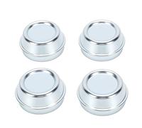 aqxreight Trailer Hub Dust Cap, 48mm Chrome-Plated Steel, 4 Pack | Metal Construction, Outdoor Rust Resistance, Wheel Bearing Lubrication, Alko Brake Drum Replacement Fit