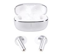aqxreight Translator Earbuds Noise Canceling 144 Language AI Simultaneous Translation with APP for Social Calls (Silver)