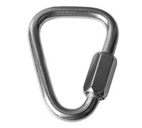 aqxreight Triangular Link Hook Stainless Steel 316 Screw Connection Quick Link Locking Buckle for Camping Hiking Can Be Confidence T Triangular HookTriangle Locking