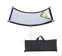 aqxreight U Shaped Light Reflector 43" Collapsible Photography Lighting Diffuser with 4 in 1 Gold Silver White Black Reflective Panels, 180° Curved Design for Studio Portrait Outdoor Video