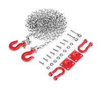 aqxreight U Shaped Tow Hook Trailer Chain Assemble Parts for RC Climbing Crawler Car Daily 3 Enough Weight to 2 Is Metal Material Strength Durable Quality Strong Tow HookTow