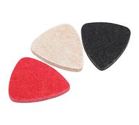 aqxreight Ukulele Picks Felt Universal Guitar Picks with Soft Texture for Crisp Sound and Enhanced Performance Ideal for Musicians (Mixed color 3 piece pack)