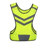 aqxreight Ultralight Reflective Vest High Visibility 200m ANSI Certified Polyester Mesh Waist Fit for Running Cycling Construction