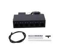aqxreight Under Dash Air Conditioning Evaporator Unit, 6 Vents (12V 8A | Vehicle Climate Control, Manual 3-speed Settings, Aluminum and Copper Pipes, Classic Truck and van Fitment