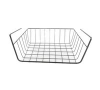 aqxreight Under Shelf Storage Basket Multipurpose Metal Under Shelf Wire Basket for Kitchen Office Pantry Desk Bookshelf M (M) (M White) (Large Black)