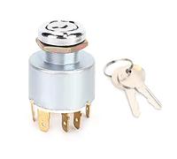 aqxreight Universal 12V Ignition Switch 4 Position Lock Keys for Motorcycle Car Boat with 2 Keys Fits 0.7in Panel Hole Anti Corrosion High Strength