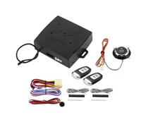 aqxreight Universal Car Alarm System with Remote Start and Keyless Entry Anti-Theft Vehicle Security System Engine Ignition Push Button Starter Compatible with Most Cars