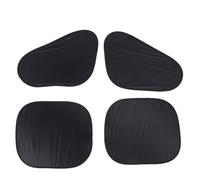 aqxreight Universal Car Sunshade, Sunshade Cover, 99% Blackout, Breathable Opaque Fabric, Adhesive Mount, Privacy, Travel and Nap (Full Set of 4 Pieces)
