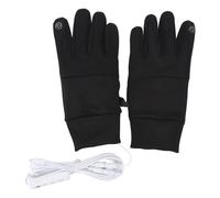 aqxreight USB Rechargeable Heated Gloves for Men Women Touchscreen Electric Hand Warmer Gloves Windproof Water with 3 Speed Temperature Control (Black)