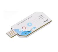 aqxreight USB Temperature Humidity Data Logger BT 32000 Points Cover 120days PDF Report Temp Humidity Data Recorder Insert Recorder Temperature Computer the Obtain USB IN Report. Into Need