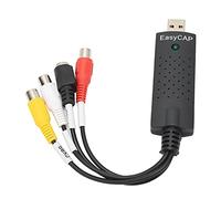 aqxreight USB2.0 Card 4 Channel Video Adapter for, Hot Swap Plug & Play, AV/S Terminal Input, 720x576 Resolution, MPEG1/2 Compression for VCD/DVD Recording