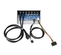 aqxreight USB3.0 Optical Drive Front Panel 5.25 Computer Products Inch 7 Port HUB 19PIN to 2 Port U3+4 Port U2 Fast Charging