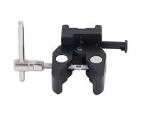 aqxreight V Mount Battery Adapter with Clamp Strong Grip Portable Duty Aluminum Alloy for Light Stand Tripod Equipped a Release M V Mount Battery ClampV Lock AdapterV B