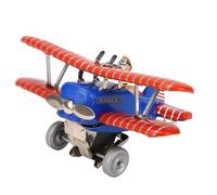 aqxreight Vintage Wind Up Airplane Toy Retro Somersault Mechanical Plane for Kids Adults Bar Cafe Decor Aviation Enthusiast Gift Iron Craft