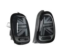 aqxreight VLAND Full LED Union Jack Tail Lights Smoked Lens with Dynamic Turn Signal for F55 F56 F57